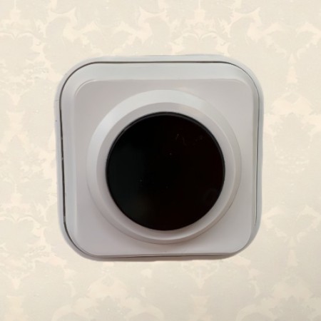 Кнопка звонка А1 0.4-011 круглая черная кнопка Вессен