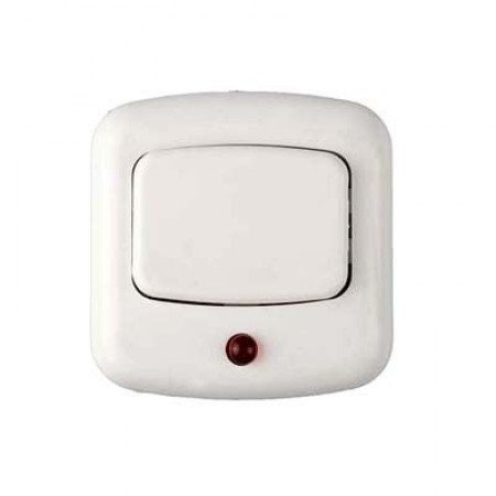 Кнопка звонка А1 0.4-126 квадратная белая клавиша с индикатором Минск